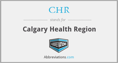 CHR - Calgary Health Region