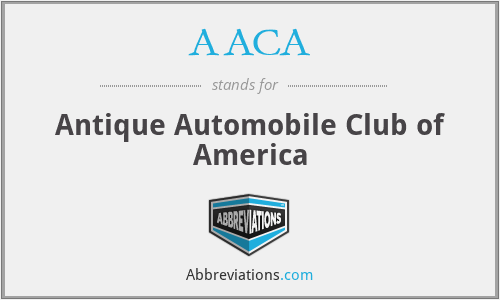 AACA - Antique Automobile Club of America