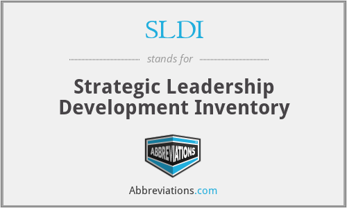 SLDI - Strategic Leadership Development Inventory