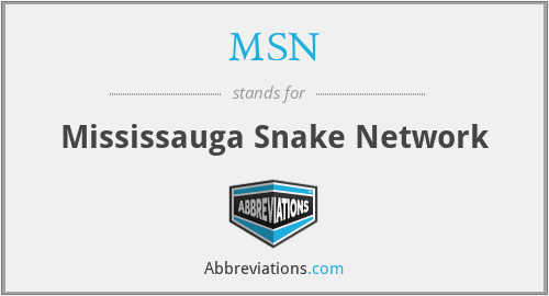 MSN - Mississauga Snake Network