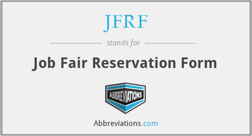 JFRF - Job Fair Reservation Form