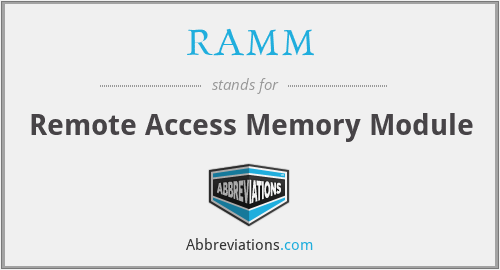 RAMM - Remote Access Memory Module