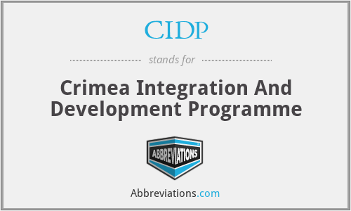 CIDP - Crimea Integration And Development Programme