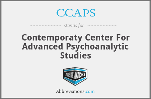 CCAPS - Contemporaty Center For Advanced Psychoanalytic Studies