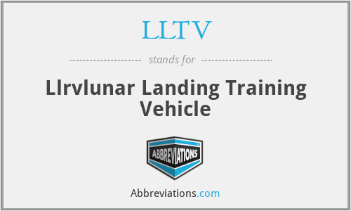 LLTV - Llrvlunar Landing Training Vehicle