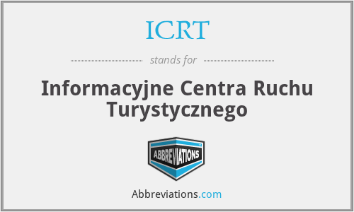 ICRT - Informacyjne Centra Ruchu Turystycznego