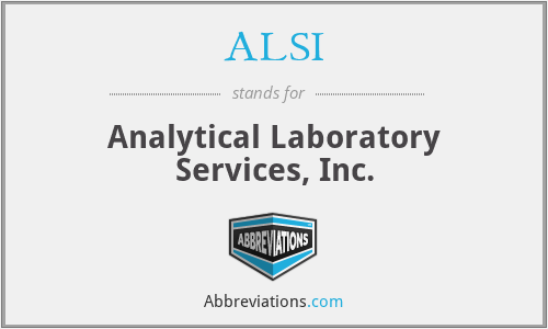 ALSI - Analytical Laboratory Services, Inc.