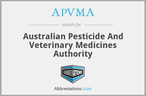 APVMA - Australian Pesticide And Veterinary Medicines Authority