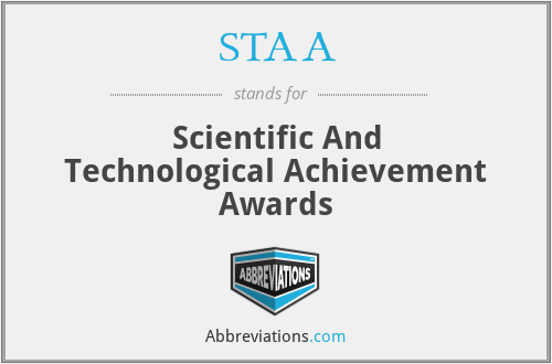 STAA - Scientific And Technological Achievement Awards