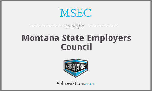 MSEC - Montana State Employers Council