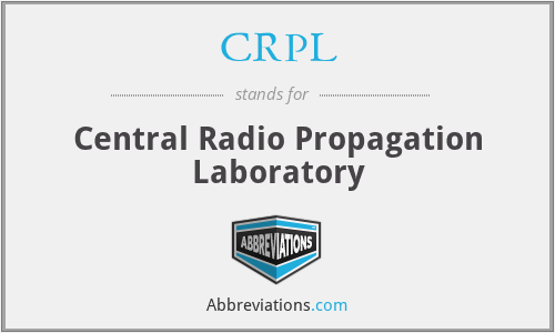 CRPL - Central Radio Propagation Laboratory