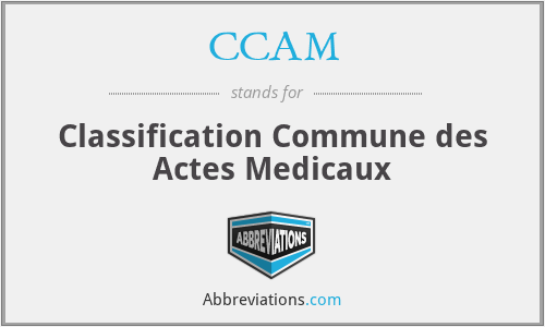 CCAM - Classification Commune des Actes Medicaux