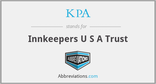 KPA - Innkeepers U S A Trust