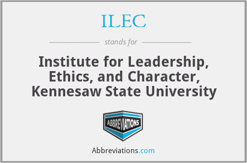 ILEC - Institute for Leadership, Ethics, and Character, Kennesaw State University