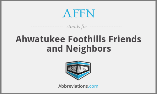 AFFN - Ahwatukee Foothills Friends and Neighbors