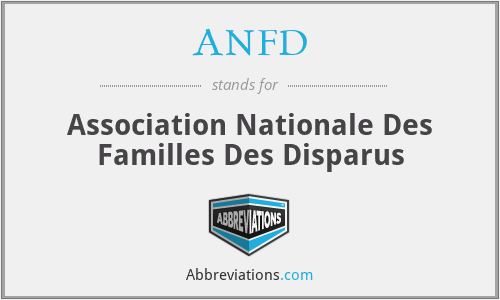 ANFD - Association Nationale Des Familles Des Disparus
