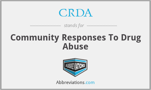 CRDA - Community Responses To Drug Abuse