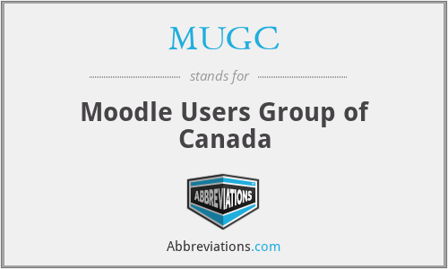 MUGC - Moodle Users Group of Canada