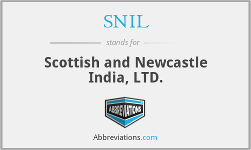 SNIL - Scottish and Newcastle India, LTD.