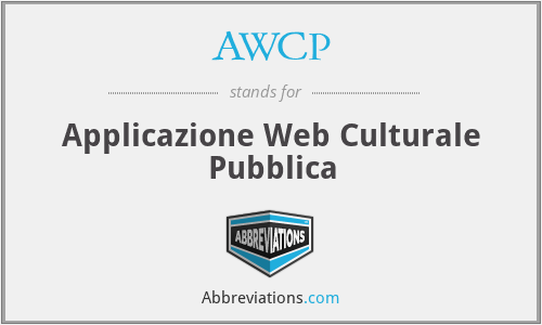 AWCP - Applicazione Web Culturale Pubblica