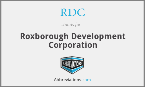 RDC - Roxborough Development Corporation