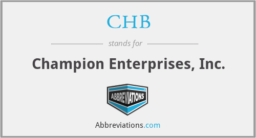 CHB - Champion Enterprises, Inc.
