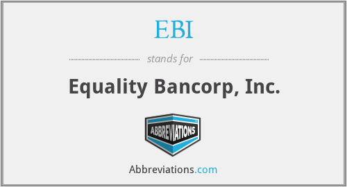EBI - Equality Bancorp, Inc.
