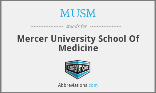 MUSM - Mercer University School Of Medicine