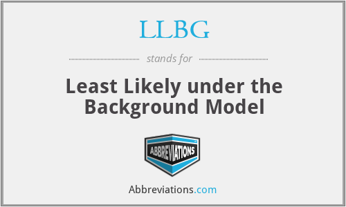 LLBG - Least Likely under the Background Model