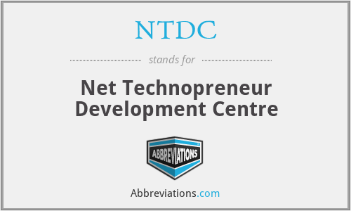 NTDC - Net Technopreneur Development Centre