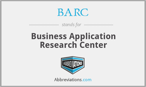 BARC - Business Application Research Center