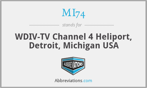 MI74 - WDIV-TV Channel 4 Heliport, Detroit, Michigan USA