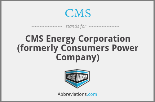 CMS - CMS Energy Corporation (formerly Consumers Power Company)