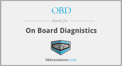 OBD - On Board Diagnistics