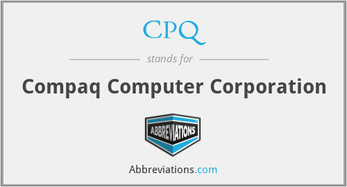 CPQ - Compaq Computer Corporation