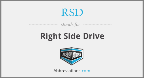 RSD - Right Side Drive