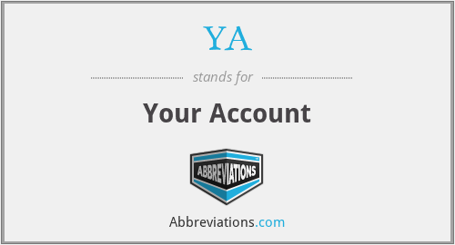 YA - Your Account
