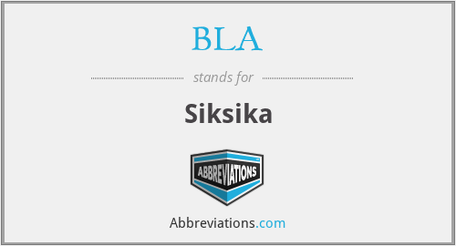 BLA - Siksika