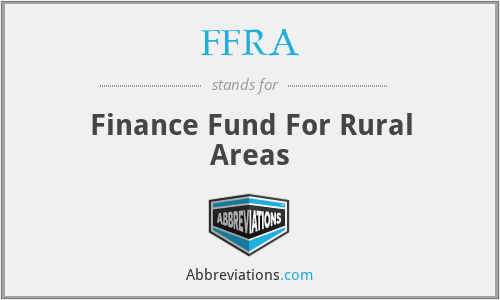 FFRA - Finance Fund For Rural Areas
