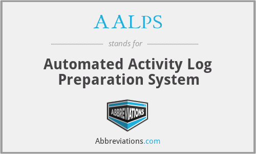 AALPS - Automated Activity Log Preparation System