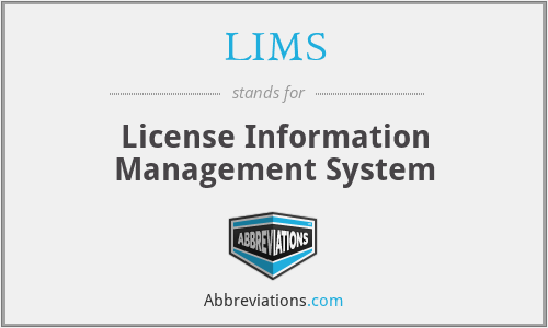 LIMS - License Information Management System