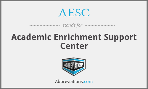 AESC - Academic Enrichment Support Center
