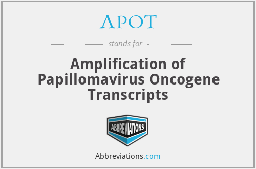 APOT - Amplification of Papillomavirus Oncogene Transcripts