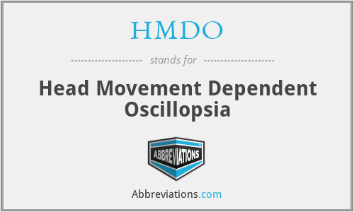 HMDO - Head Movement Dependent Oscillopsia