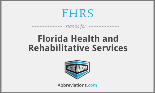 FHRS - Florida Health and Rehabilitative Services