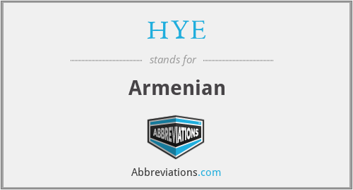 HYE - Armenian