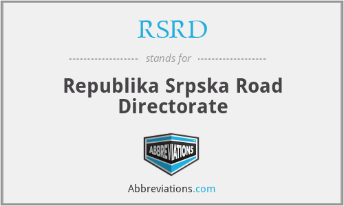 RSRD - Republika Srpska Road Directorate