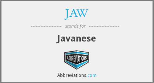 JAW - Javanese