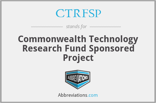 CTRFSP - Commonwealth Technology Research Fund Sponsored Project