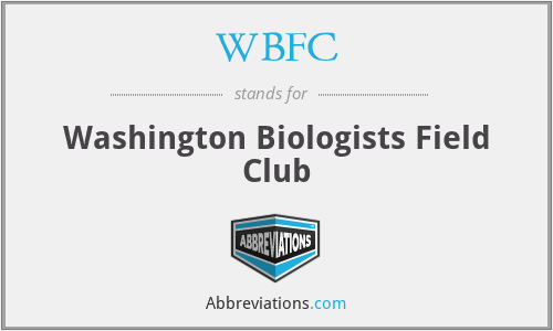 WBFC - Washington Biologists Field Club